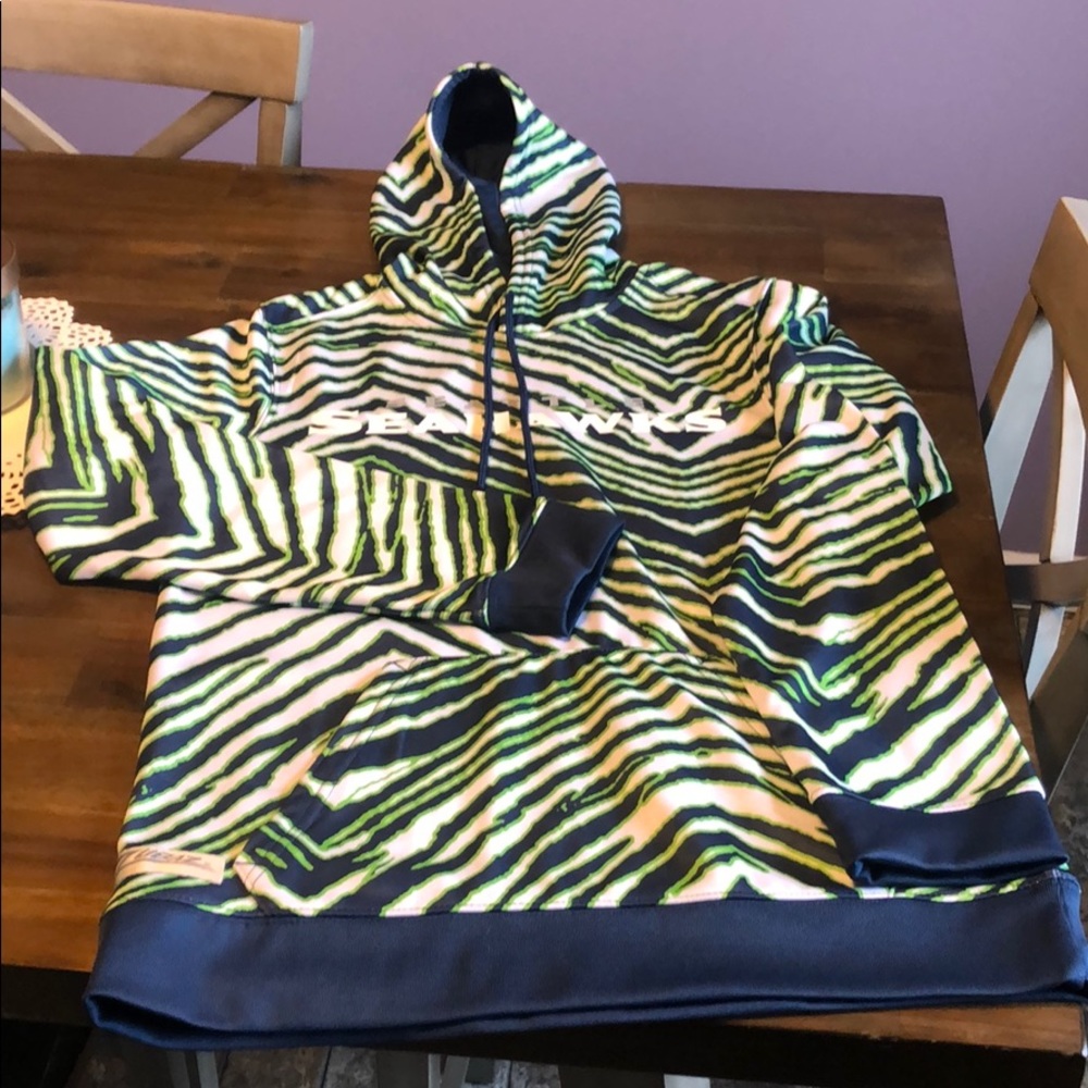 NFL Zubaz Seattle Seahawks hooded sweatshirt